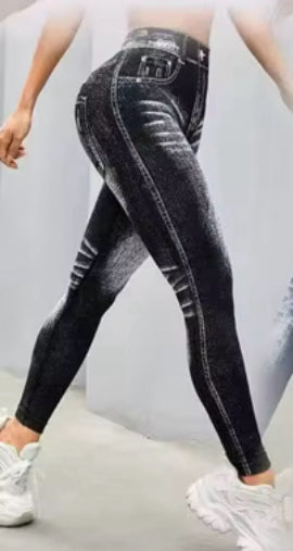 Jegging leggings (Jean print leggings)
